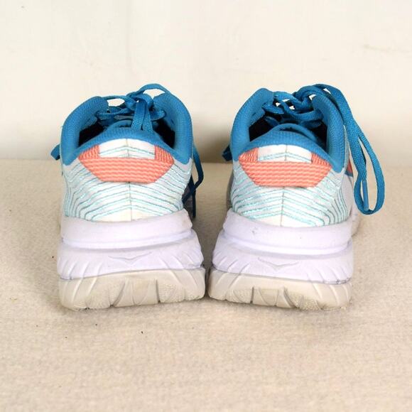 Women's Hoka One One Carbon X Teal & Peach Athletic Shoes Sz 7.5/ 39.3 F272191 - Picture 5 of 16